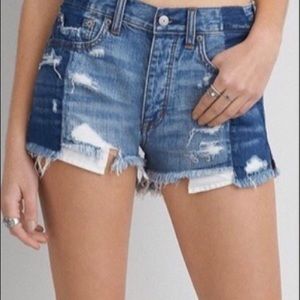 American Eagle Two Tone High-Rise Shorts